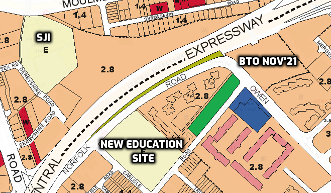 URA plan of new school